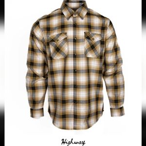 Dixxon Men's Medium Highway Sturgis Black And Yellow Flannel New In Bag With Tag